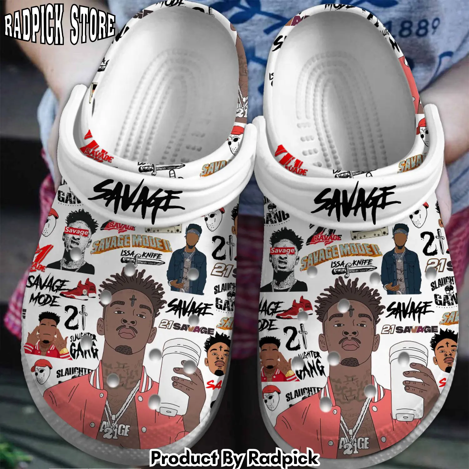 Radpick 21 savage music clogs shoes comfortable for men women wyy rp6528382